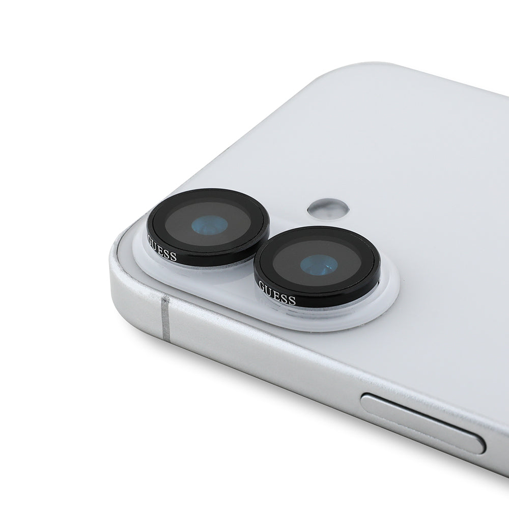 Guess iPhone 16 Orjinal Lisanslı Metal Kamera Lens Koruyucu Guess iPhone 16 Orjinal Lisanslı Metal Kamera Lens Koruyucu
